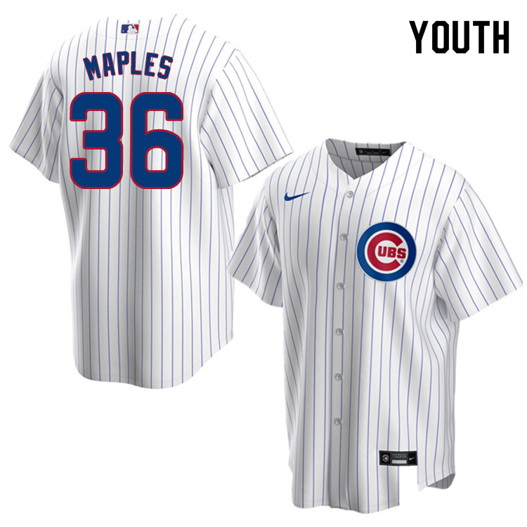 Nike Youth #36 Dillon Maples Chicago Cubs Baseball Jerseys Sale-White - Click Image to Close